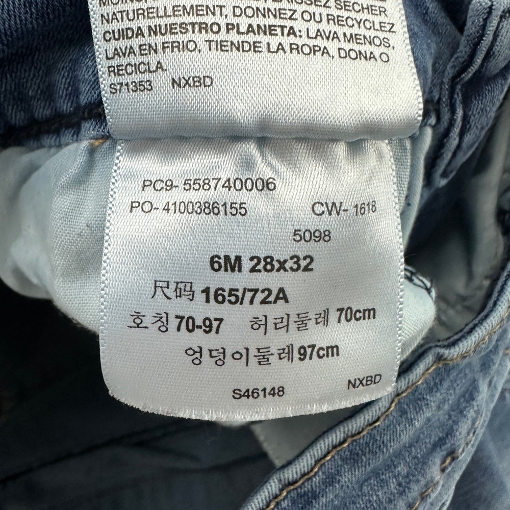 Denizen Levi's High Rise Ankle Skinny Jeans Womens 6 Medium Wash Stretch - Picture 5 of 6